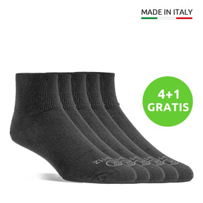 Knöchelsocken aus Merino Wolle | Schwarz